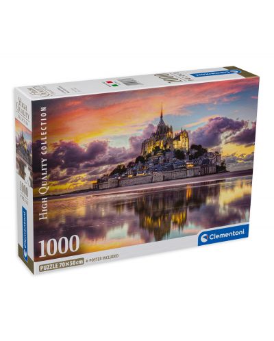 Slagalica Clementoni od 1000 dijelova - Dvorac Mont Saint Michel - 1