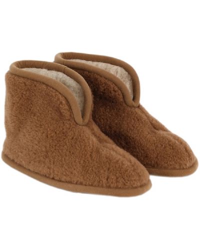 Vunene papuče Primo Home - Camel Brown, merino i devina vuna, 40-41, smeđe - 2