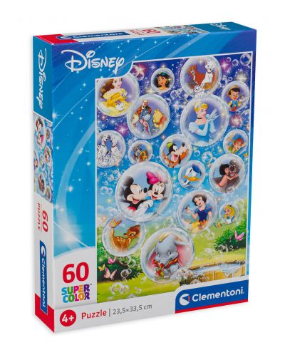 Slagalica Clementoni od 60 dijelova - Klasični Disneyjevi likovi iz crtića - 1