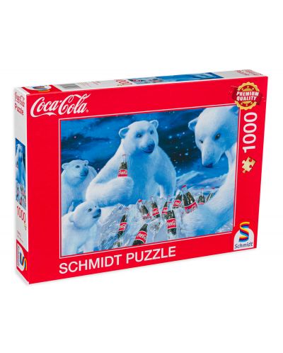 Slagalica Schmidt od 1000 dijelova - Coca-Cola, Polarni medvjedi - 1