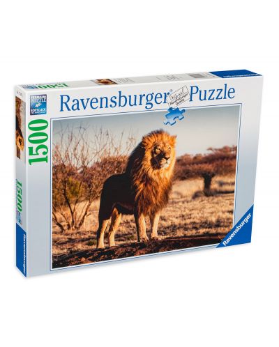 Slagalica Ravensburger od 1500 dijelova - Lav - kralj životinja - 1