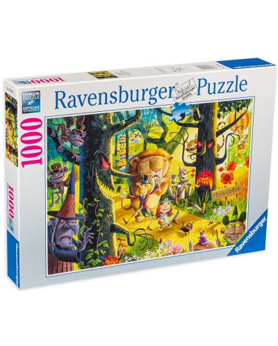 Slagalica Ravensburger od 1000 dijelova - Životinje u šumi - 1