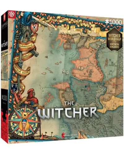 Slagalica Good Loot od 1000 dijelova - The Witcher 3: The Northern Kingdoms - 1