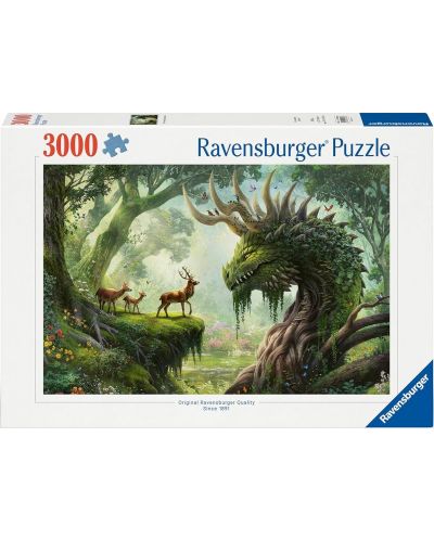 Slagalica Ravensburger od 3000 dijelova - Šumski zmaj se budi - 1