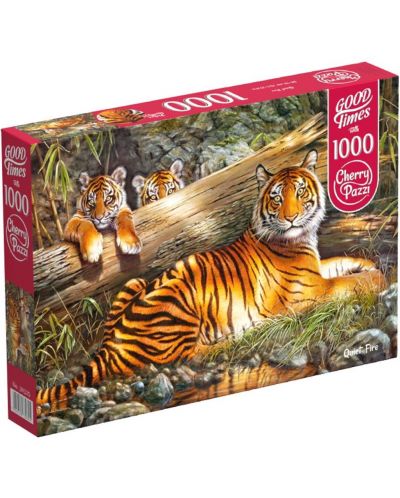 Slagalica Cherry Pazzi od 1000 dijelova - Obitelj tigrova - 1