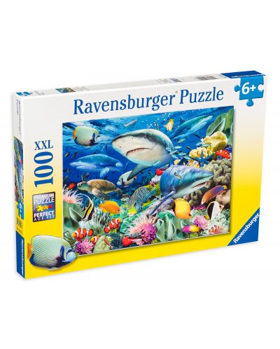 Slagalica Ravensburger od 100 XXL dijelova - Ajkulski greben   - 1