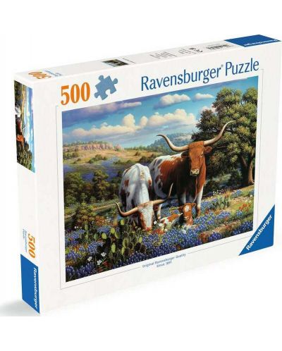 Slagalica Ravensburger od 500 dijelova - Prekrasna obitelj dugorogih - 1