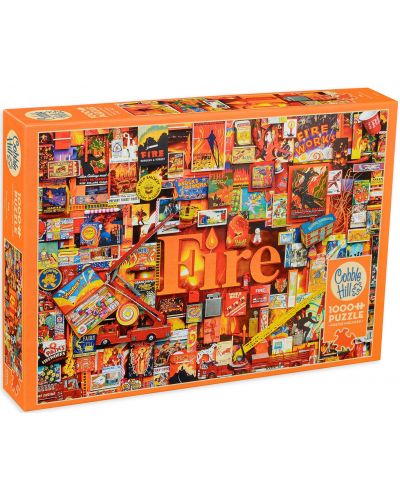 Puzzle Cobble Hill od 1000 dijelova - Kolaži u vatreno crvenoj boji - 1