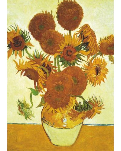 Slagalica Educa od 2 x 1000 dijelova - Suncokreti i Terasa za kavu noću, Vincent van Gogh - 3