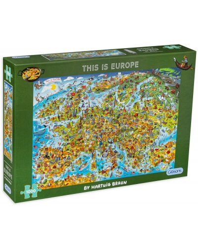 Slagalica Gibsons od 1000 dijelova – Ovo je Europa - 1