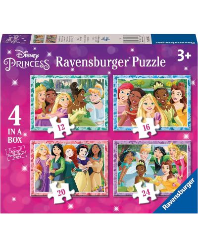 Slagalica Ravensburger od 4 u 1 - Disneyeve princeze - 1