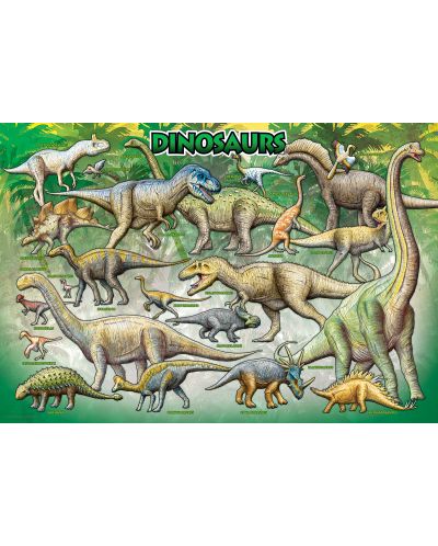 Slagalica Eurographicsod 100 dijelova - Dinosauri ​ - 2