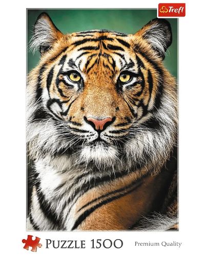 Slagalica Trefl od 1500 dijelova - Portret tigra - 1