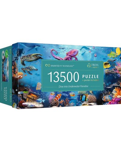 Slagalica Trefl od 13.500 dijelova - Dive into Underwater Paradise - 1