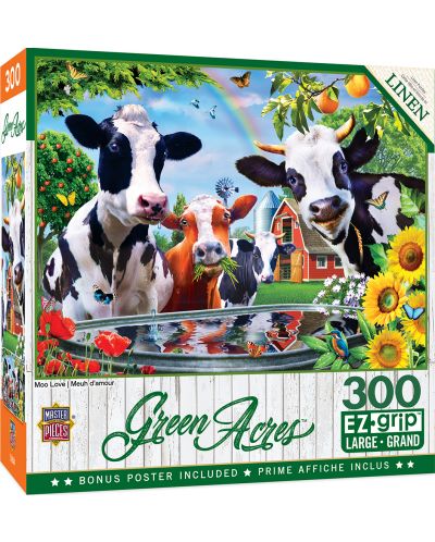 Puzzle Master Pieces od 300 XXL dijelova - Znatiželjne krave - 1