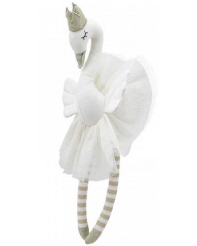 Krpena lutka The Puppet Company – Labud, bijeli, 30 sm - 1