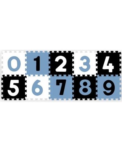 Podna slagalica Babyono - Brojevi, 10 dijelova, plava - 1