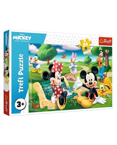Puzzle Trefl od 24 XXL dijela - Mickey među prijateljima - 1