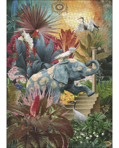 Slagalica Heye od 1000 dijelova - Raj za slonove - 2