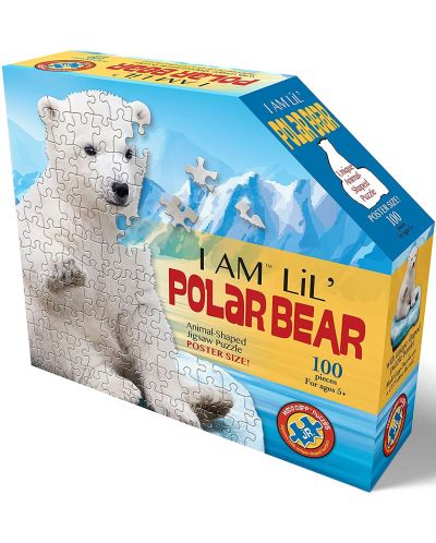 Puzzle Madd Capp od 100 dijelova - Polarni medvjed - 1
