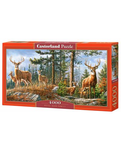 Puzzle Castorland od 4000 dijelova - Šumska obitelj - 1