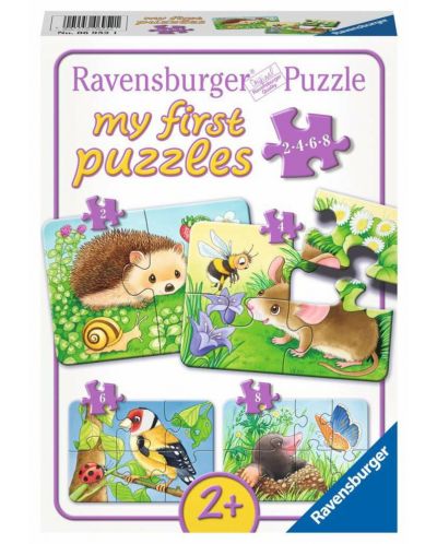 Puzzle Ravensburger 4 u 1 - Životinje u vrtu - 1