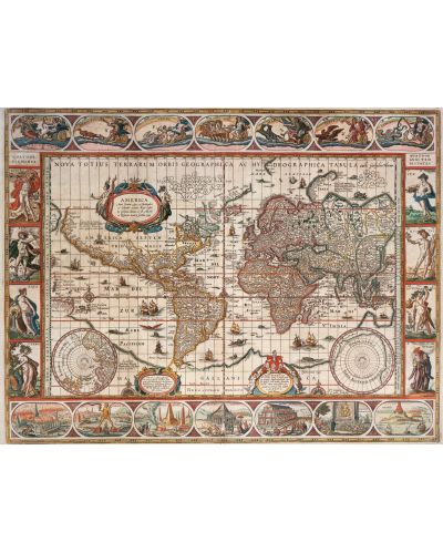 Slagalica Ravensburger od 2000 dijelova - Drevna karta svijeta iz 1650 - 2
