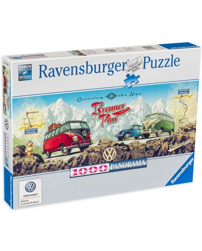 Slagalica Ravensburger od 1000 dijelova - Izlet u Alpe - 1