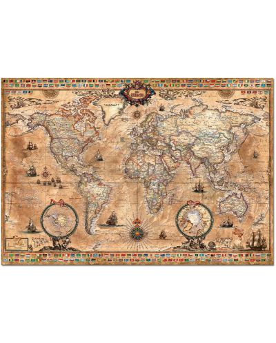 Slagalica Educa od 1000 dijelova  - Antička karta svijeta - 2