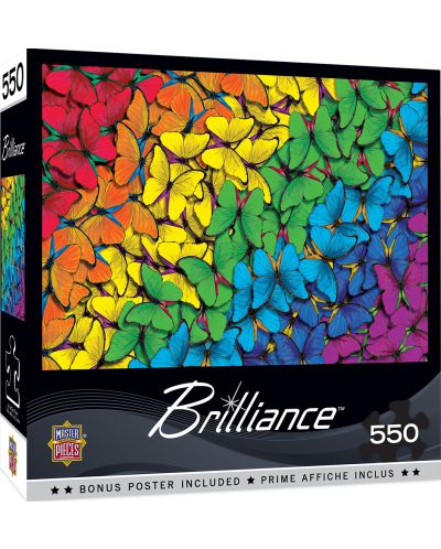 Puzzle Master Pieces od 550 dijelova - Leptiri u boji - 1