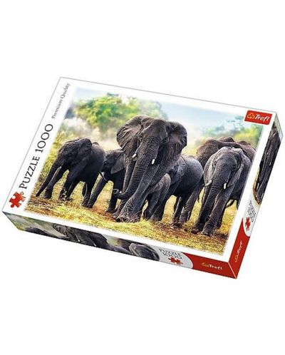 Slagalica Trefl od 1000 dijelova - Afrički slonovi - 2