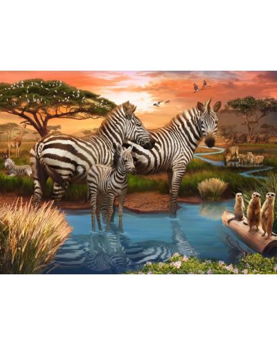 Slagalica Ravensburger od 500 dijelova - Zebra - 2