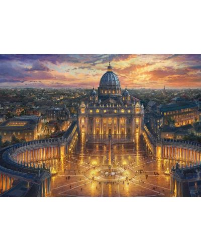 Slagalica Schmidt od 1000 dijelova - Zalazak sunca nad Vatikanom, Thomas Kinkade - 2