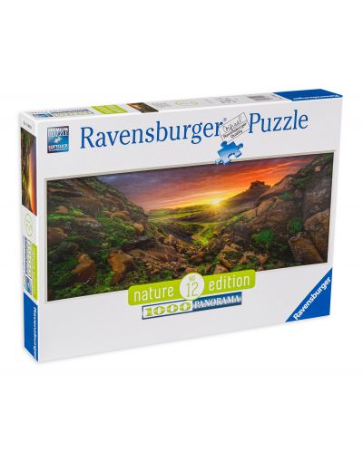 Panoramska slagalica Ravensburger od 1000 dijelova - Sunce nad Islandom - 1