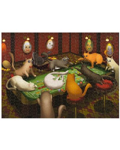 Slagalica Exploding Kittens od 1000 dijelova - Kartaške igrice Mačka - 2