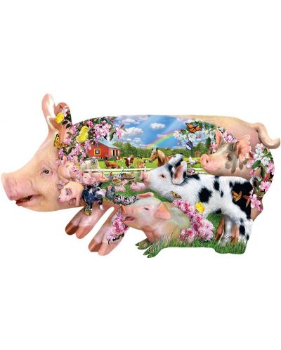 Slagalica SunsOut od 800 dijelova - Farma svinja - 2