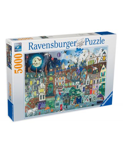 Slagalica Ravensburger od 5000 dijelova - Fantastična ulica ​ - 1