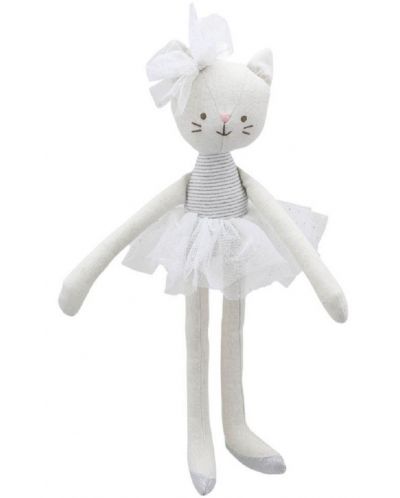 Krpena lutka The Puppet Company – Mačka, bijela, 35 sm - 1