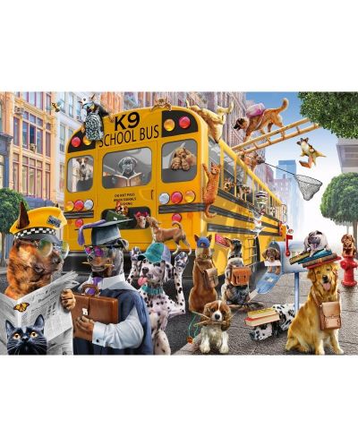 Puzzle Ravensburger od 150 XXL dijelova - Kućni ljubimci u školi - 2