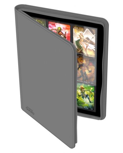 Mapa za kartice Ultimate Guard Zipfolio 18-Pocket XenoSkin - siva (360 kom.) - 3