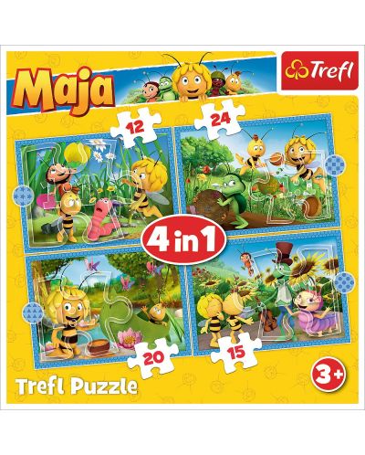 Puzzle Trefl 4 u 1  - Pčelica Maja - 1