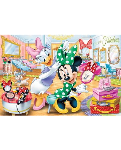 Slagalica Trefl od 100 dijelova - Minnie Mouse u kozmetičkom salonu - 2