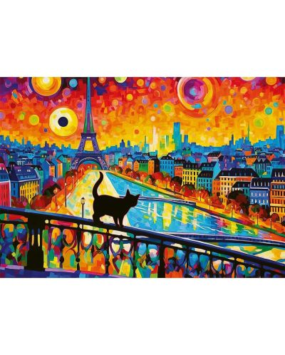 Slagalica Trefl od 1000 dijelova - Mačka u Parizu - 2