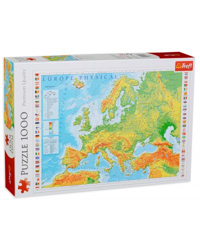 Slagalica Trefl od 1000 dijelova - Karta Europe - 1
