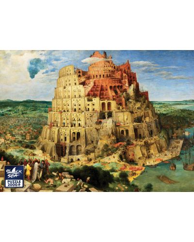 Slagalica Black Sea od 2000 dijelova - Babilonska kula, Pieter Brueghel stariji - 2