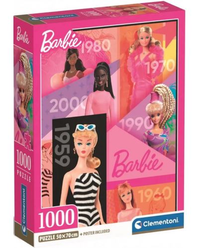 Slagalica Clementoni od 1000 dijelova - Barbie - 1