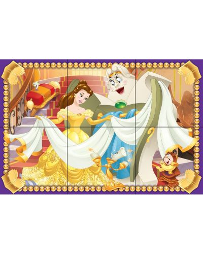 Slagalica s kockama Ravensburger od 6 dijelova - Disney princeze - 5