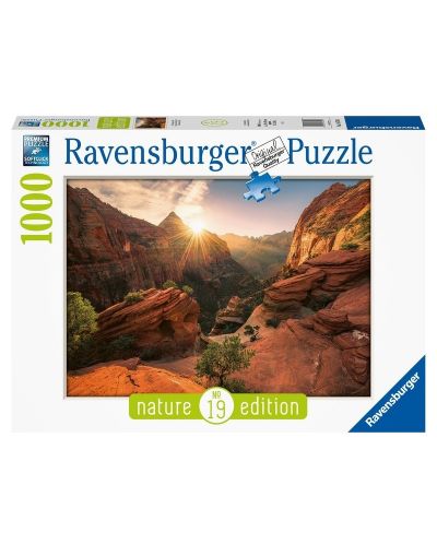 Puzzle Ravensburger od 1000 dijelova - Nacionalni park Zion - 1