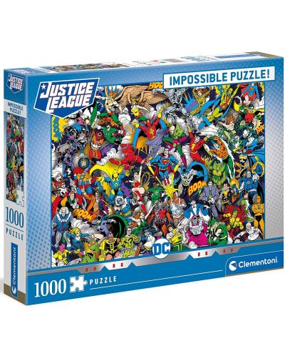 Puzzle Clementoni od 1000 dijelova - Impossible DC Comics Justice League - 1