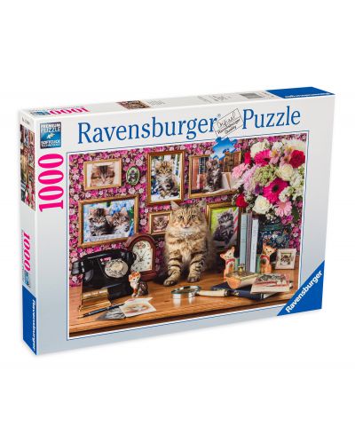 Slagalica Ravensburger od 1000 dijelova - Moja slatka maca - 1